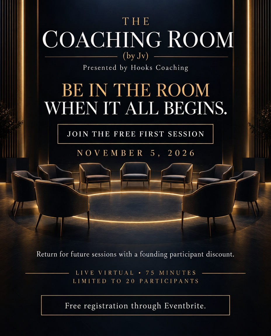 The Coaching Room founding participant invitation — free November 5, 2026 session, 75 minutes, limited to 20 participants